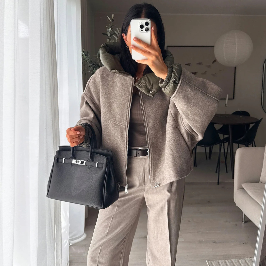 Warme Oversize-Jacke