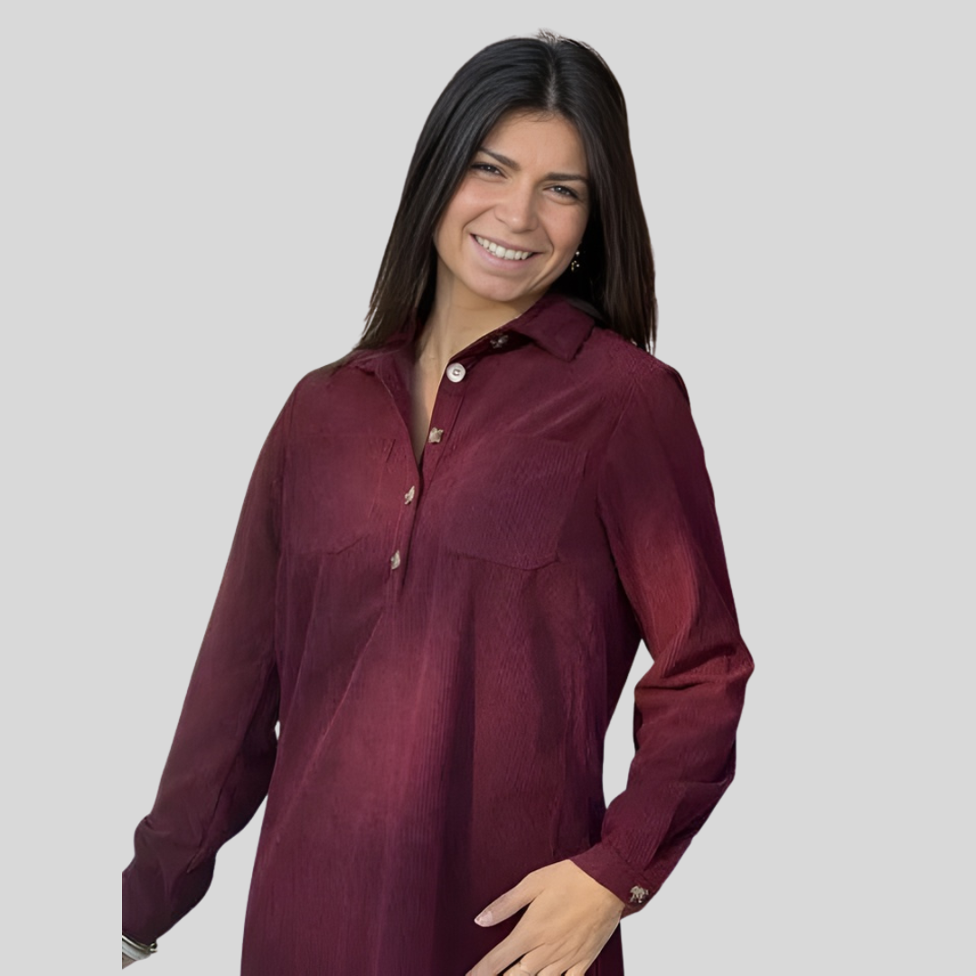 Robe Élégante Col Zippé