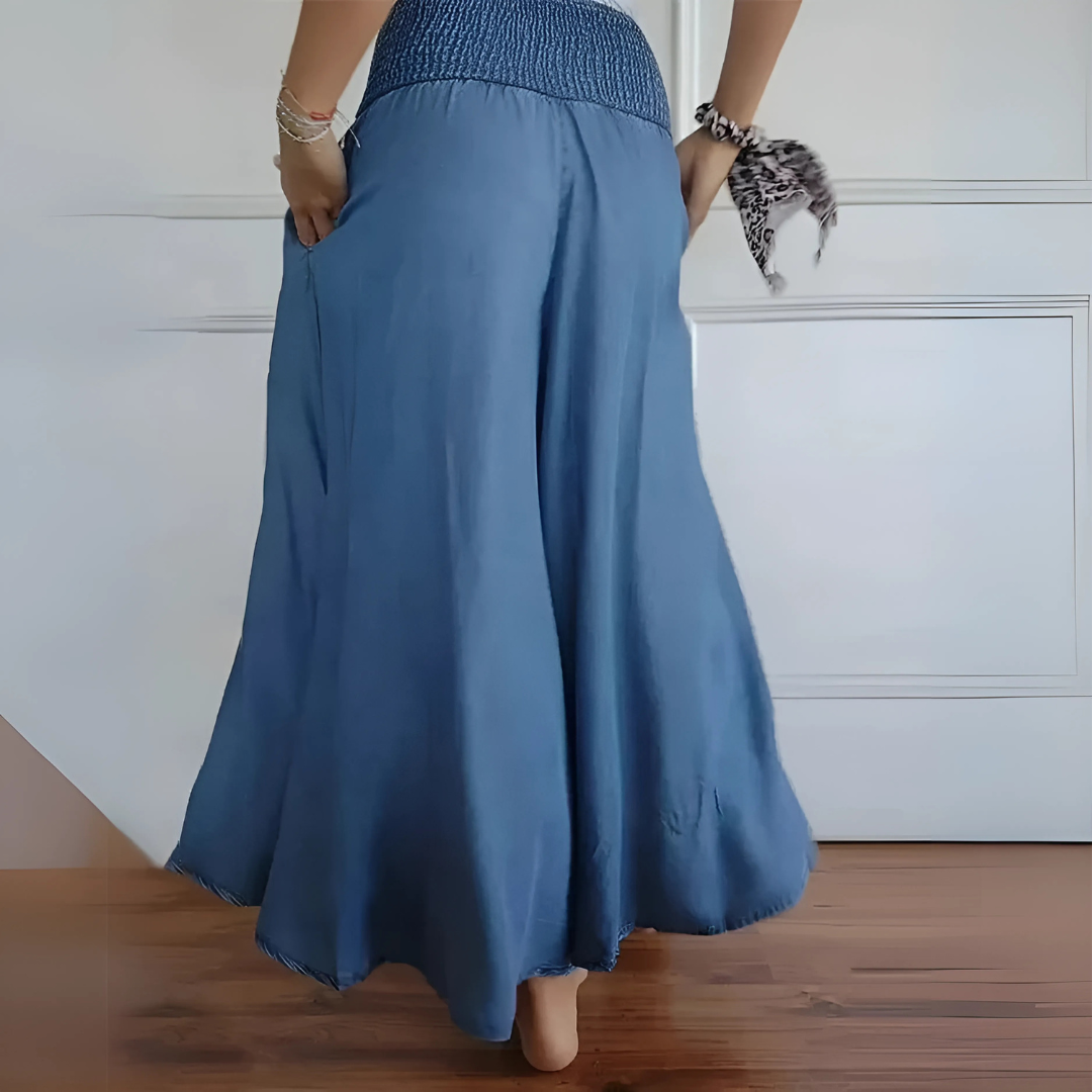 Pantalon jupe-culotte confortable