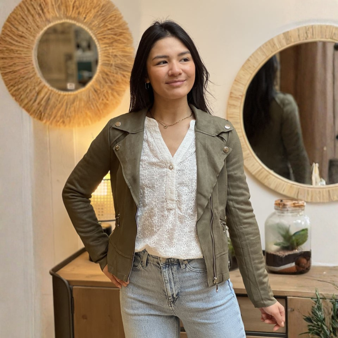 Weiche Lederjacke für Damen