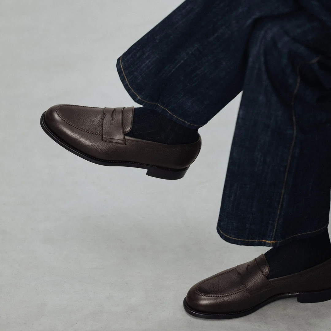 Elegante Herren-Leder-Mokassins