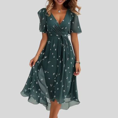Robe d’été fluide à motif floral