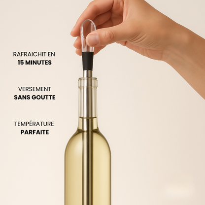 Tragbarer Weinkühler aus Edelstahl