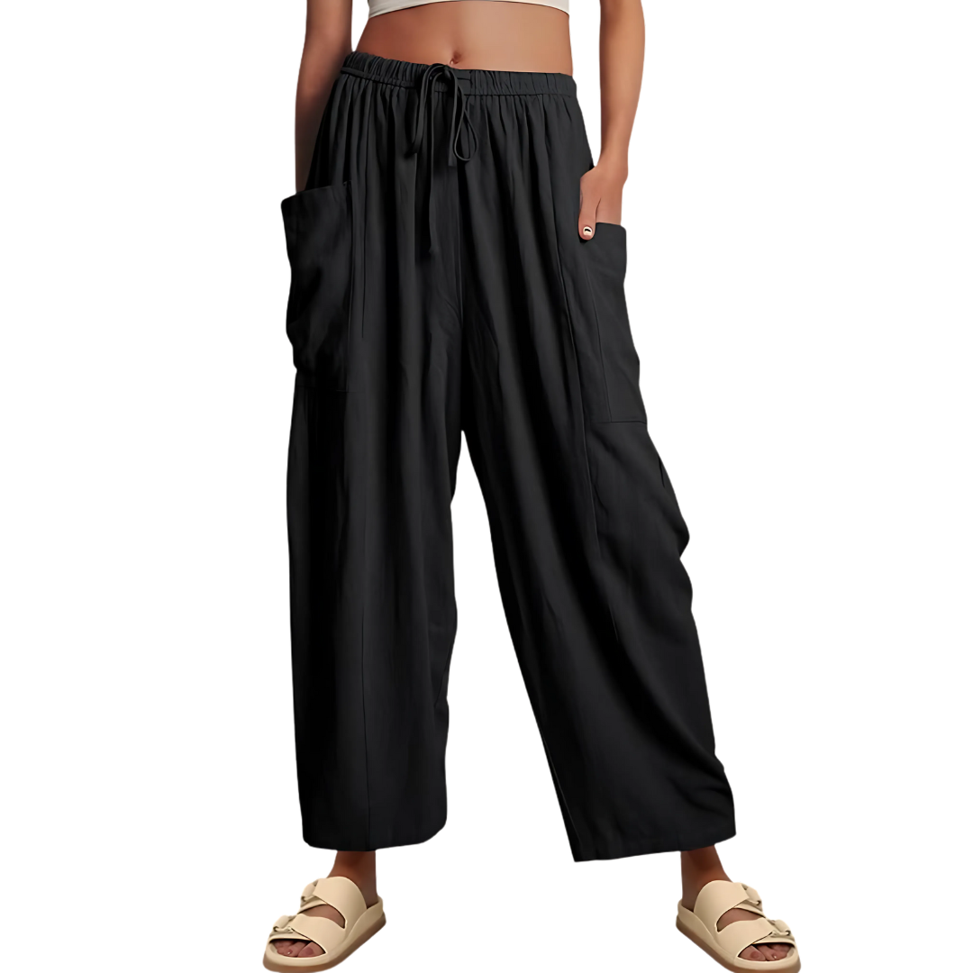 Pantalon en lin femme