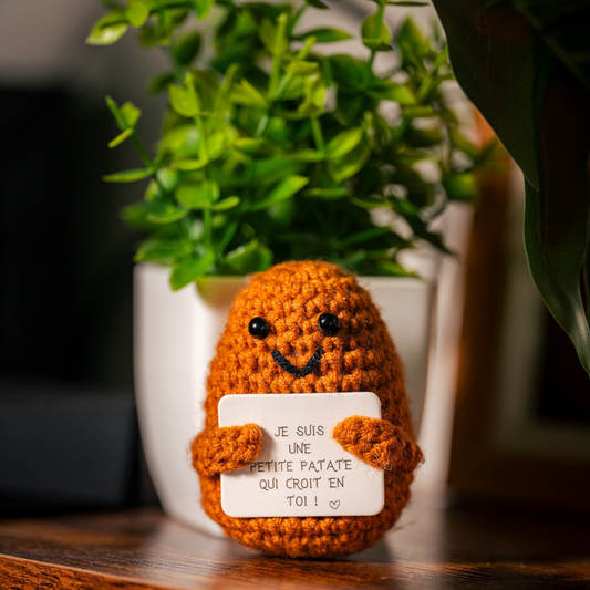 Petit compagnon décoratif au message positif