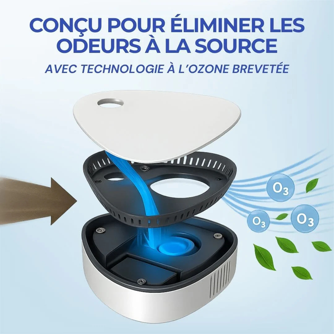 Éliminateur d'odeurs portable