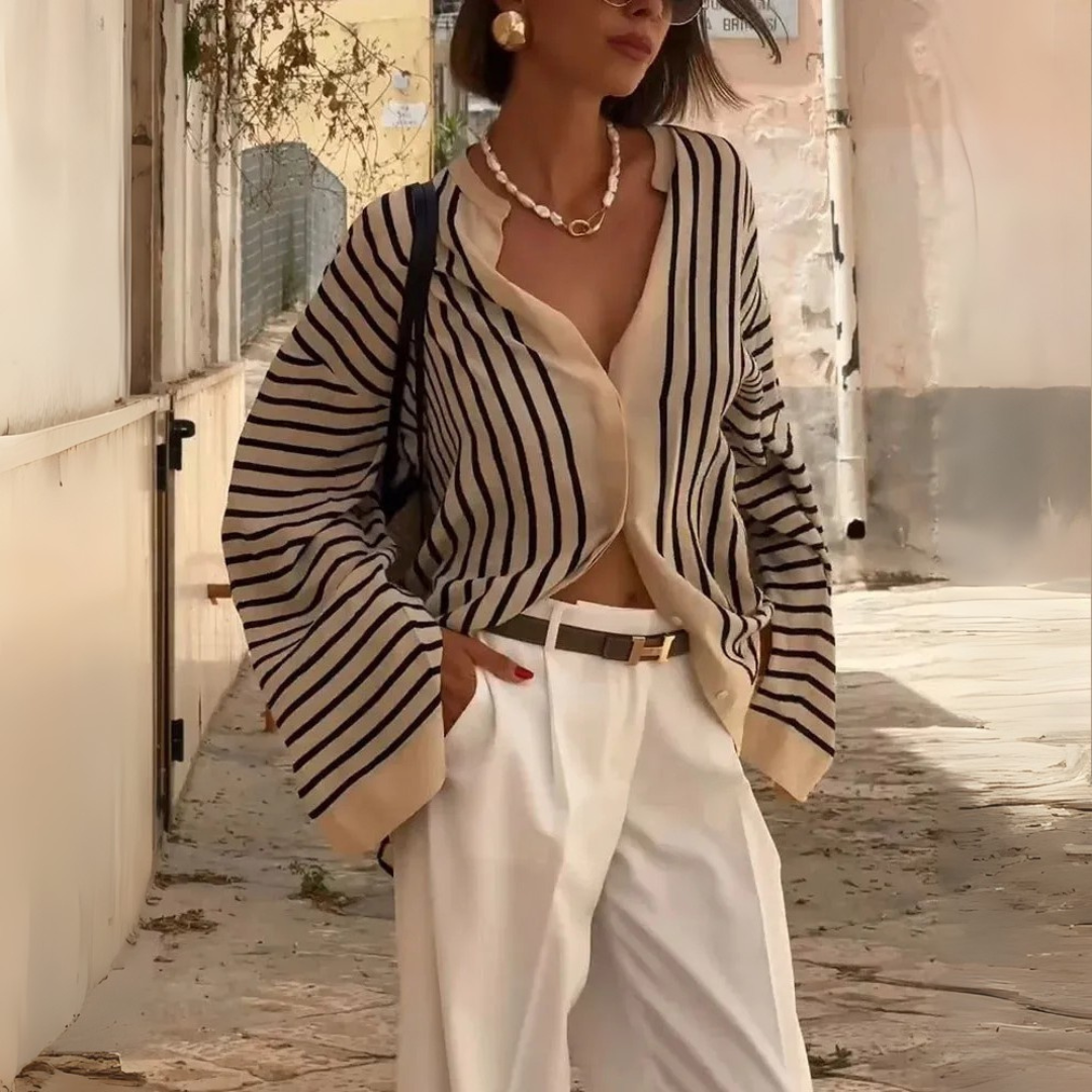 Chemise fluide à rayures