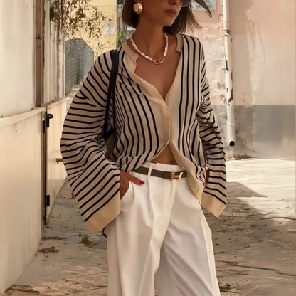 Chemise fluide à rayures