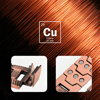 Magnetisches Armband aus Kupfer für Herren