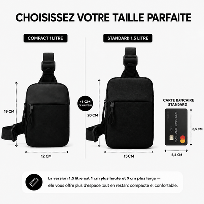 Sac bandoulière compact sécurisé 2.0