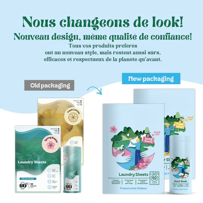 Feuilles de lessive écologiques