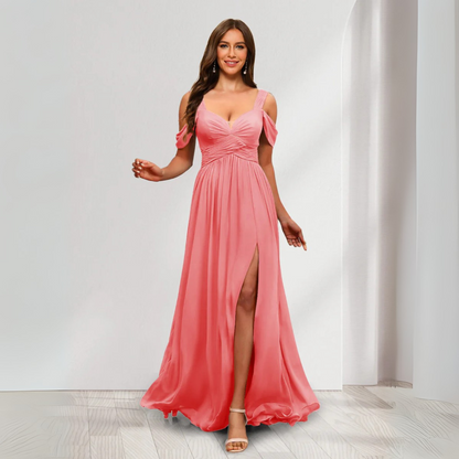 Brautjungfernkleid aus Chiffon