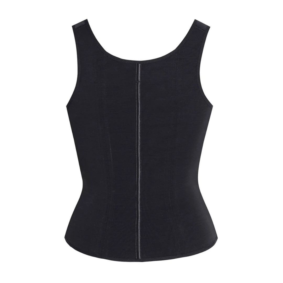 Corset en latex avec fermeture éclair