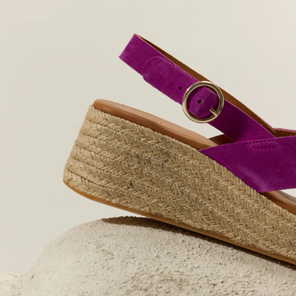 Espadrilles à plateforme motif léopard