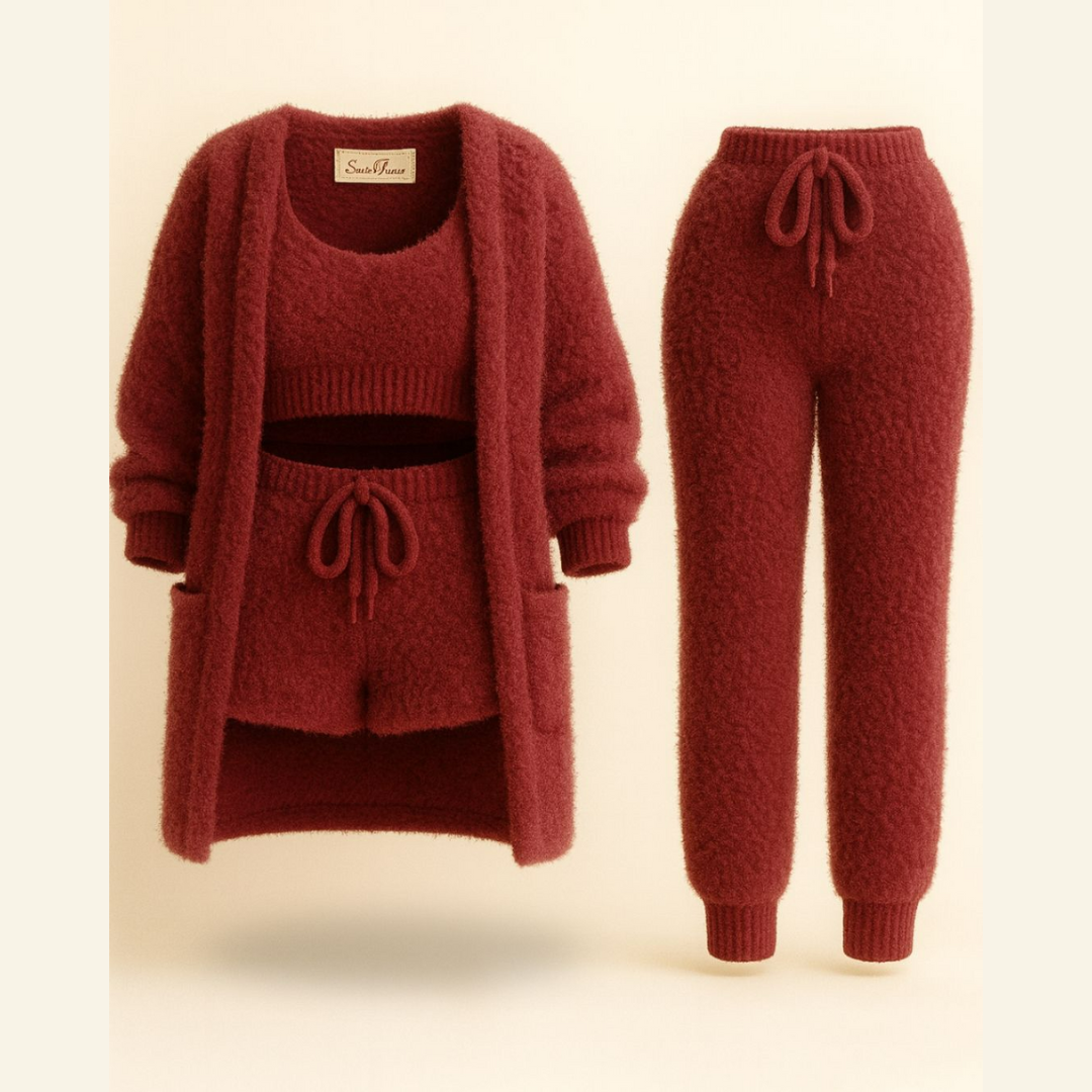 Kuscheliger Pyjama aus Strick