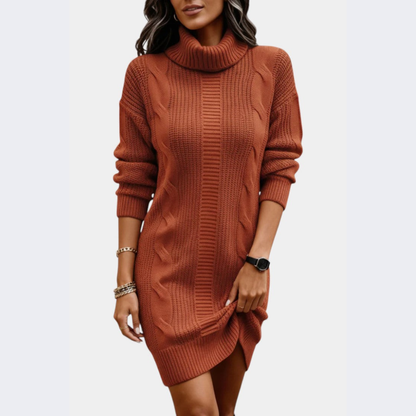 Strickkleid mit Rollkragen