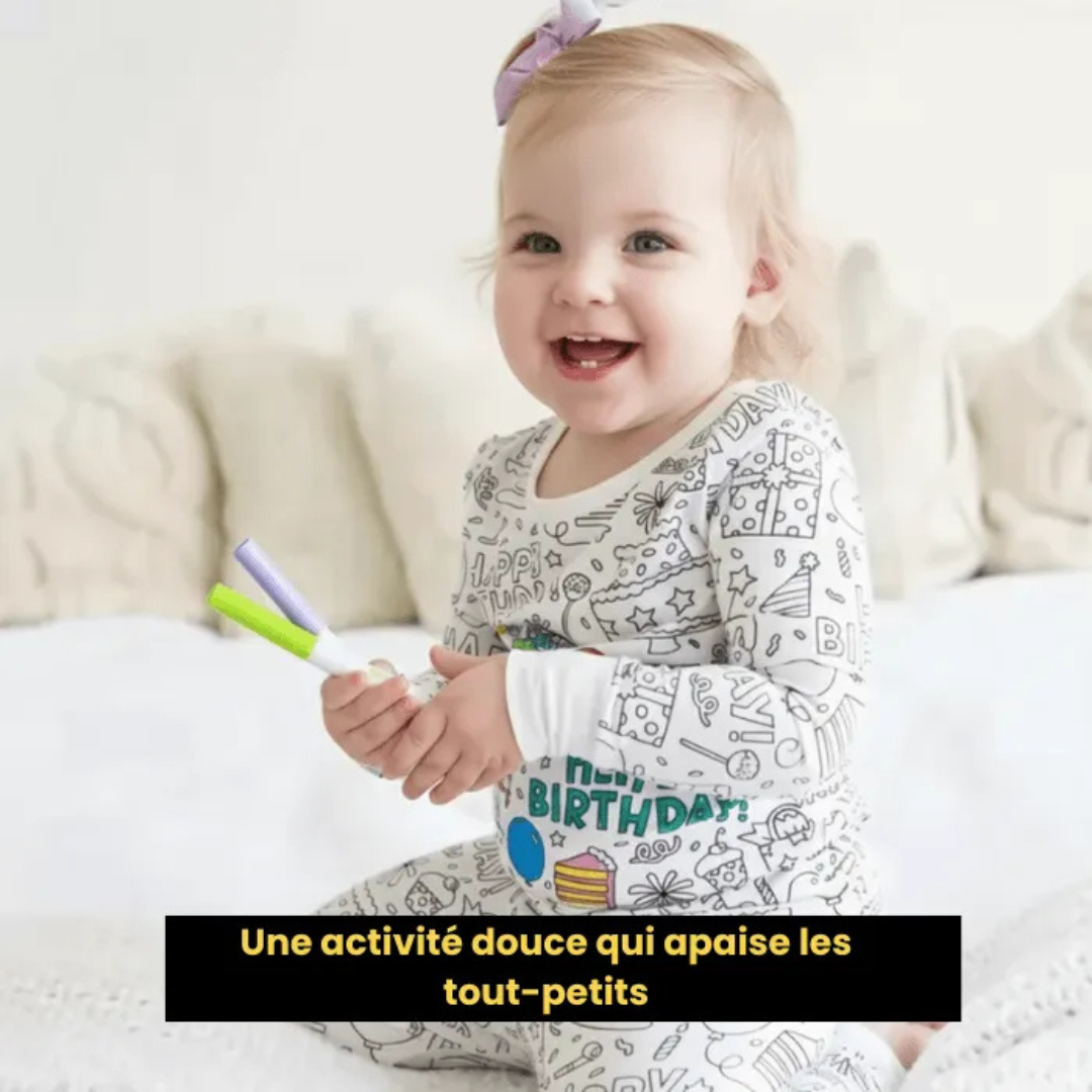 Ausmalbarer Pyjama für Kinder