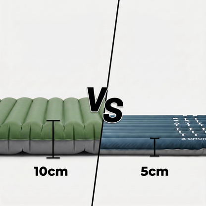 Matelas de camping gonflable compact et confortable
