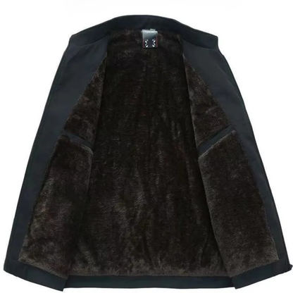 Veste d'hiver en laine avec intérieur en fourrure synthétique