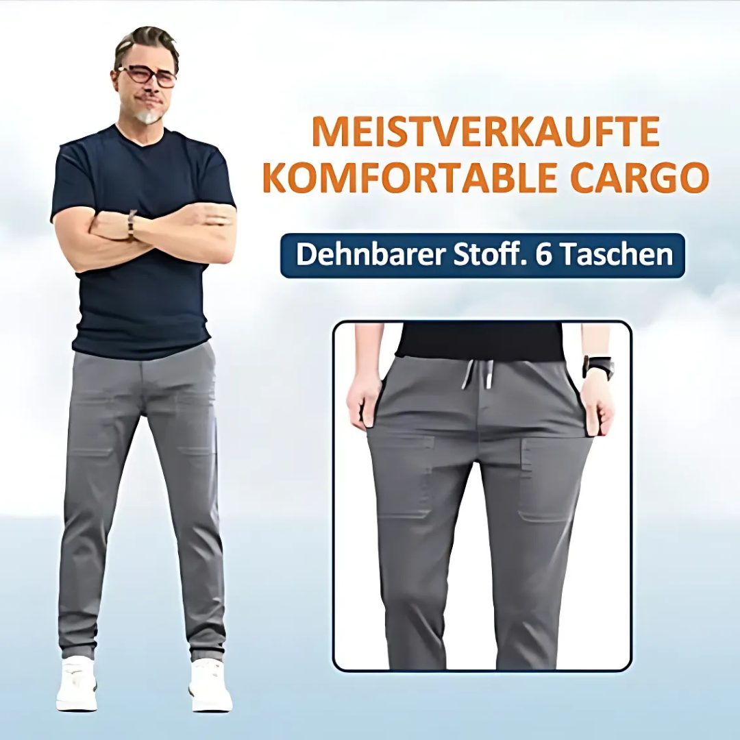 Multifunktionale Herren-Hose mit sportlich-elegantem Schnitt