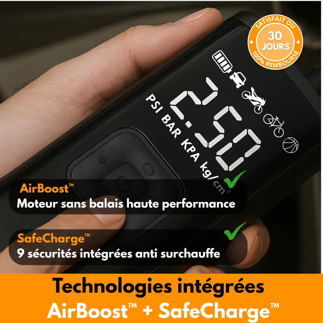Compresseur d’air sans fil intelligent