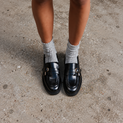 Mocassins Élégants en Cuir Noir