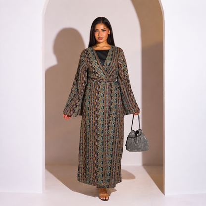 Elegantes Set aus Abaya und Kimono