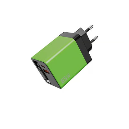 Chargeur rapide 65W avec 2 ports USB et câble détachable