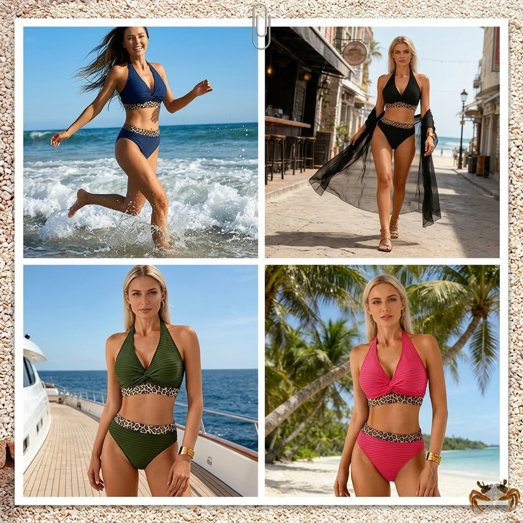 Bikini mit Leopardenmuster