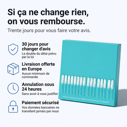 Nettoyeur d’oreilles adhésif réutilisable