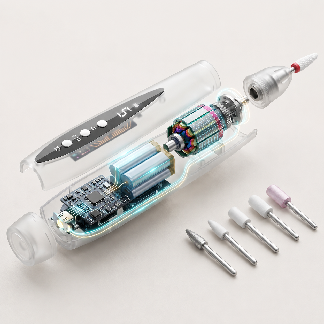 Ponceuse Électrique Ongles LED