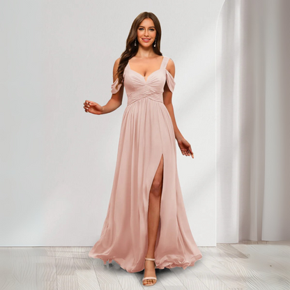 Brautjungfernkleid aus Chiffon