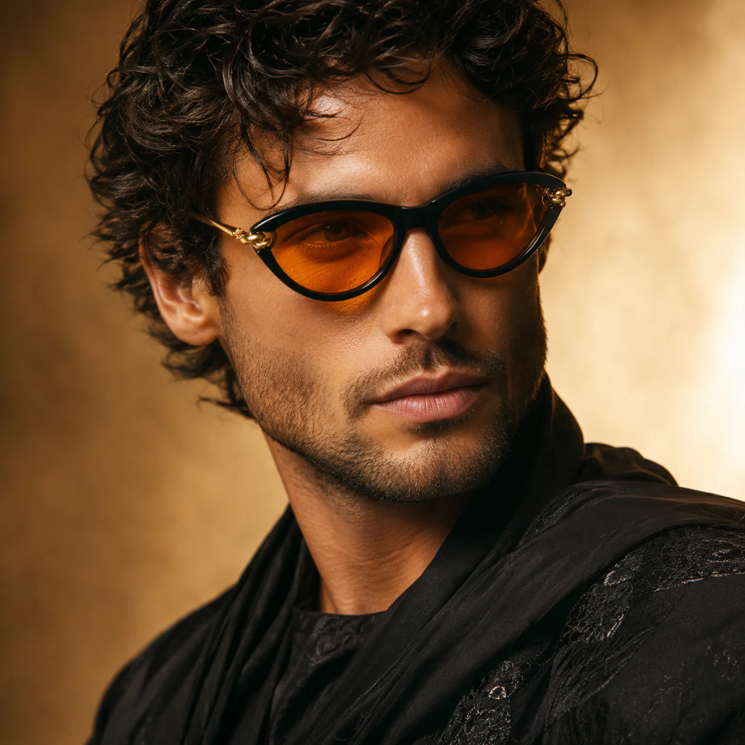 Lunettes Cat-Eye avec Chaîne