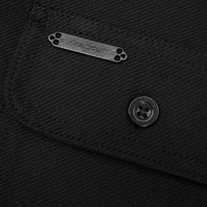 Schwarzes Flanellhemd Herren