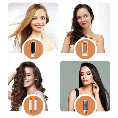 Styler Rotatif Cheveux Multifonction 5-en-1