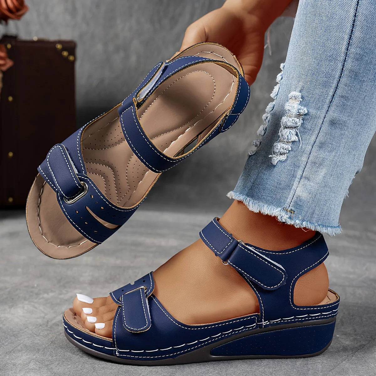 Sandales Mavina – Confort orthopédique et style au quotidien