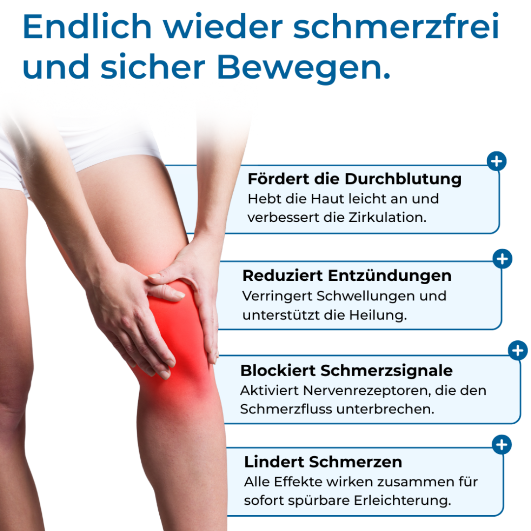 Ruban de K-Taping auto-adhésif pour soulagement musculaire