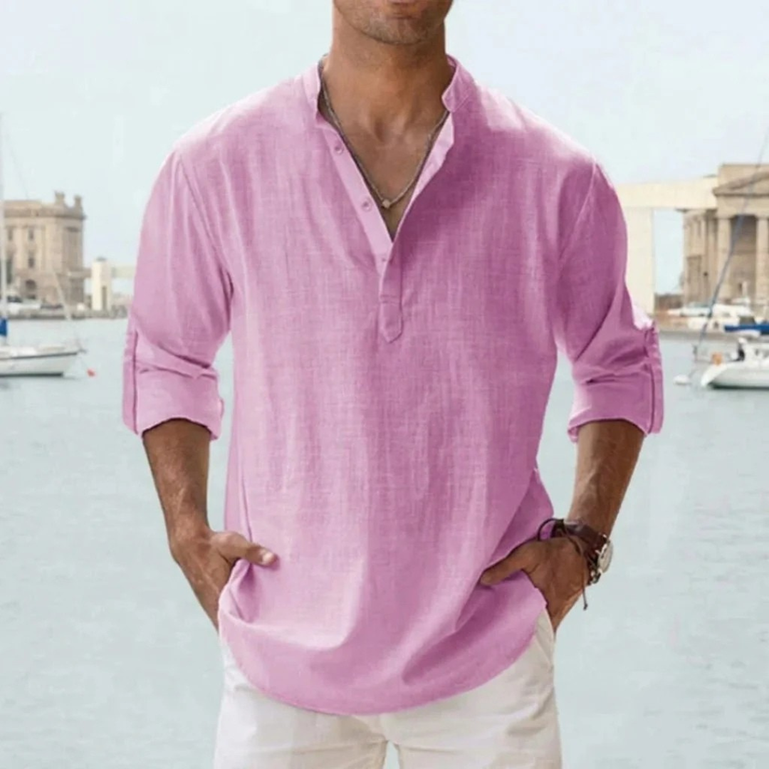 Chemise lin respirant homme été léger