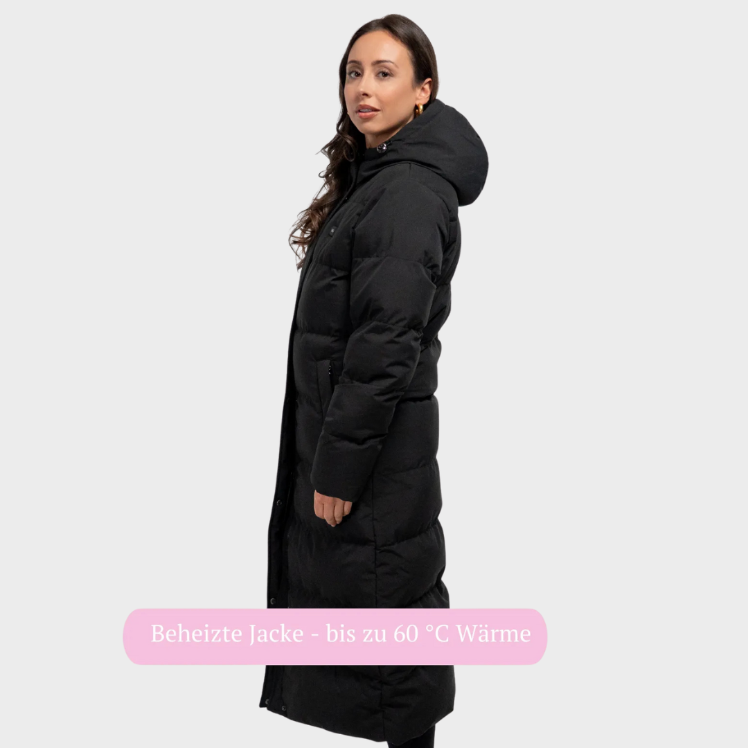 Lange beheizte Damenjacke
