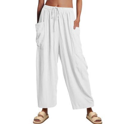 Pantalon en lin femme