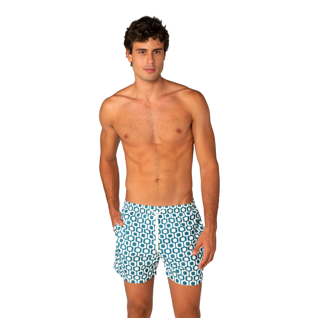 Short de bain homme à imprimé