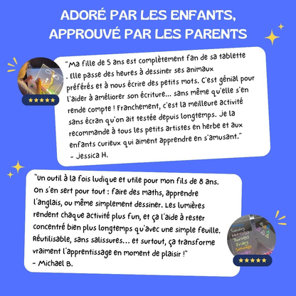 Tablette lumineuse de dessin pour enfants