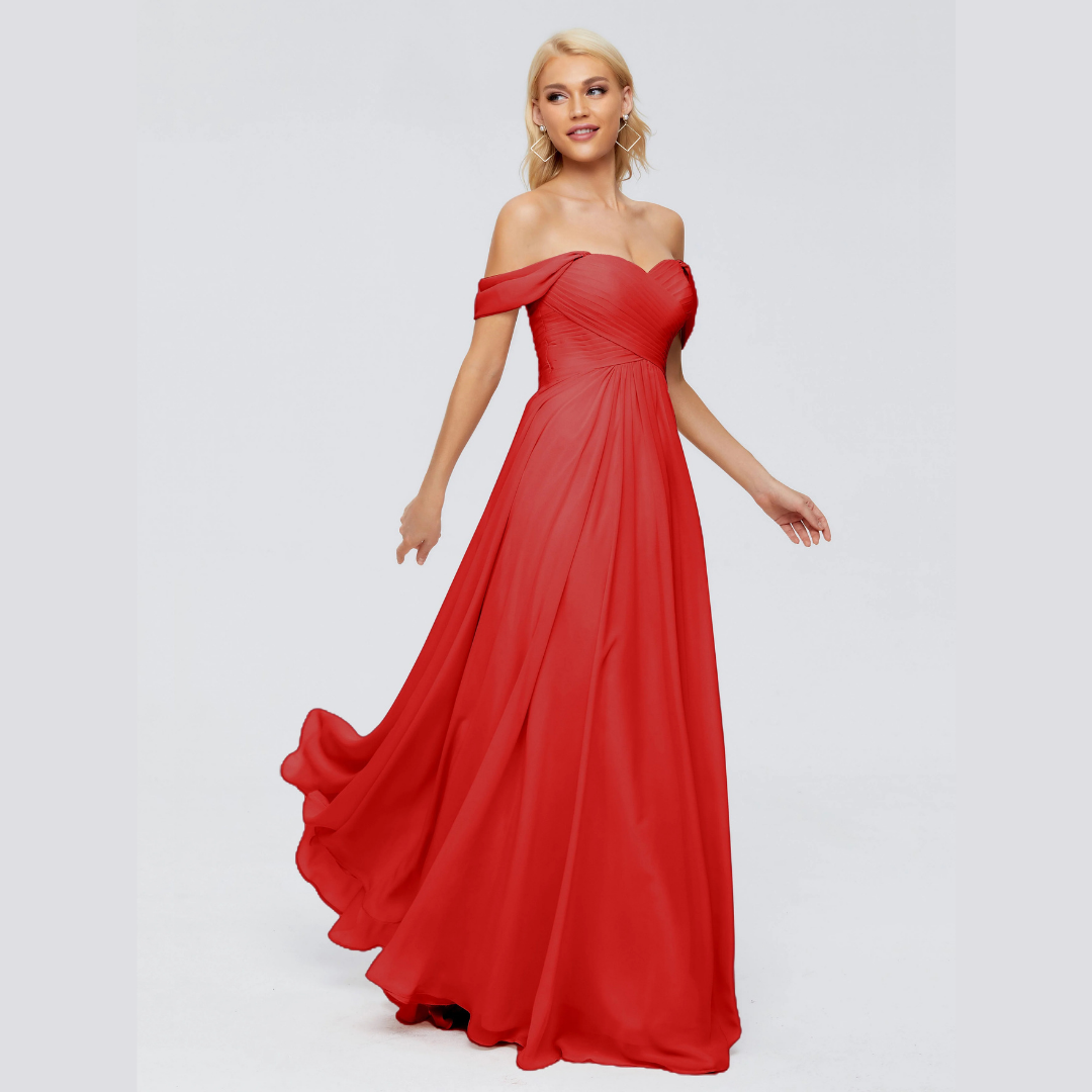 Robe de Demoiselle d'Honneur Élégante à Bretelles