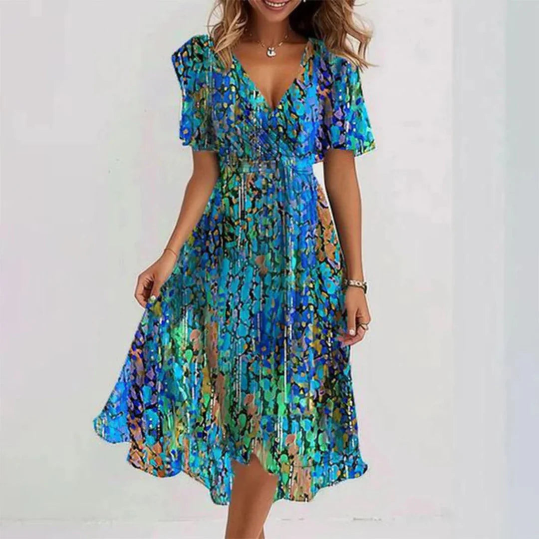 Robe d’été fluide à motif floral