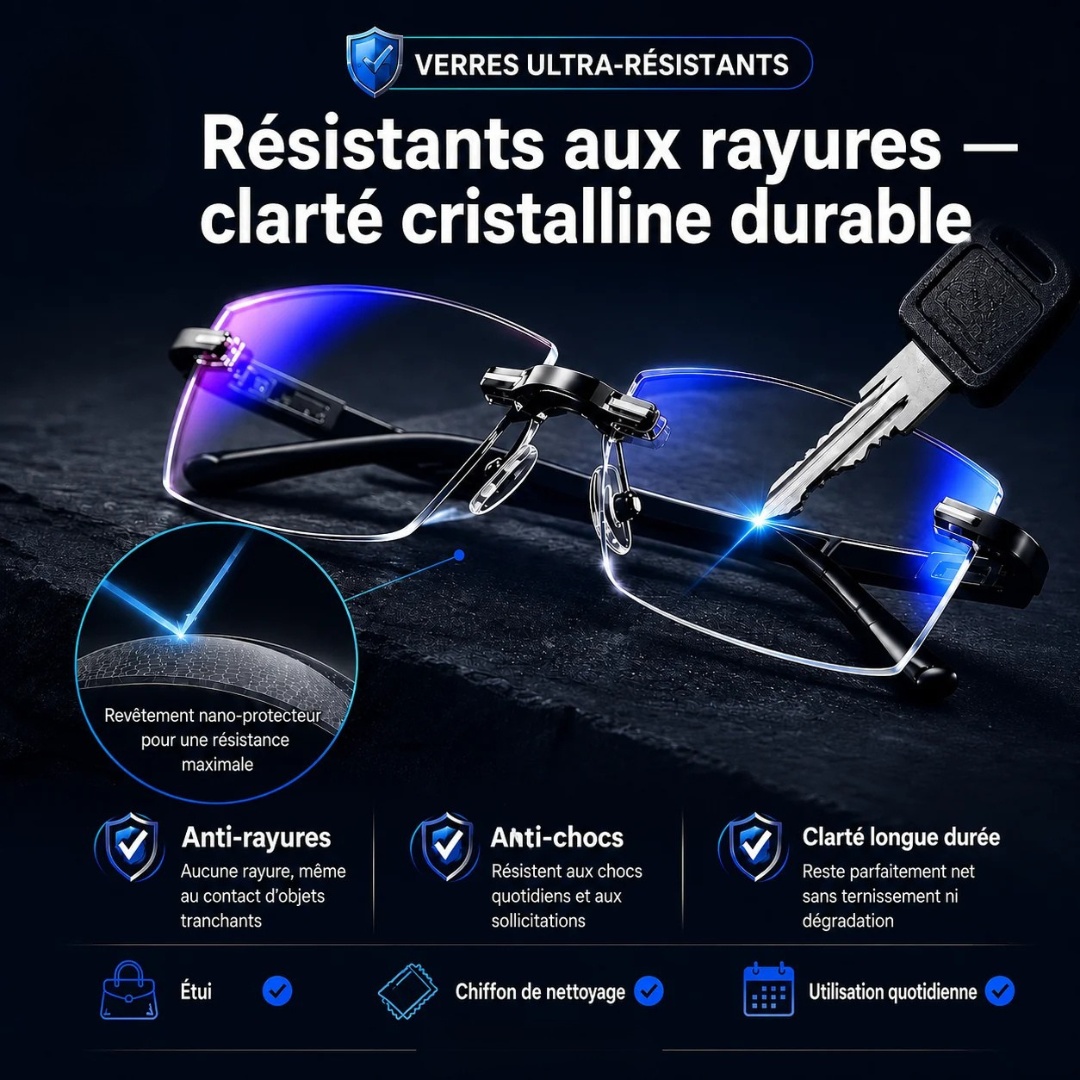 Lunettes de lecture sans monture ultra-légères avec protection UV