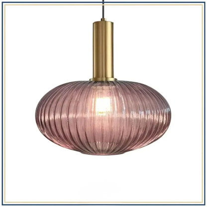 Lampadaire décoratif en verre texturé