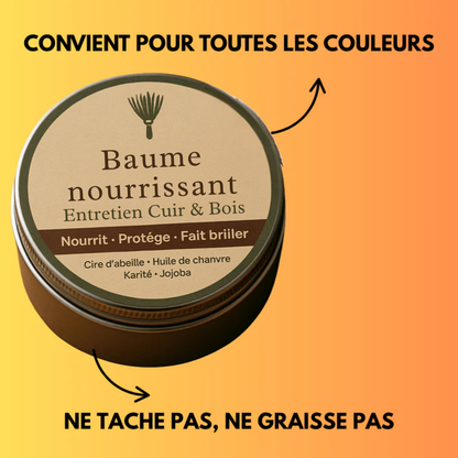 Baume nourrissant pour cuir