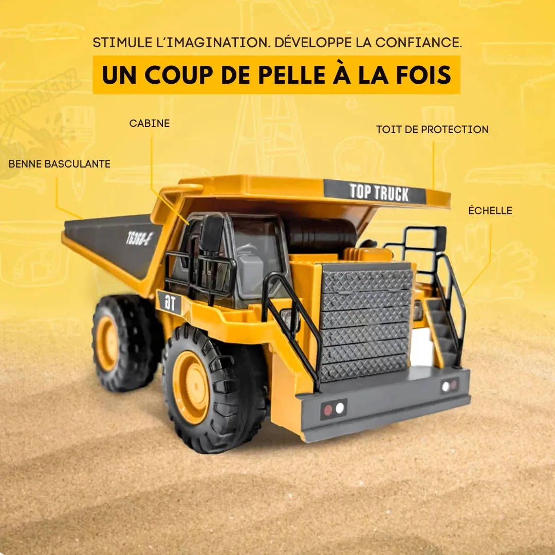 Engin de chantier télécommandé réaliste