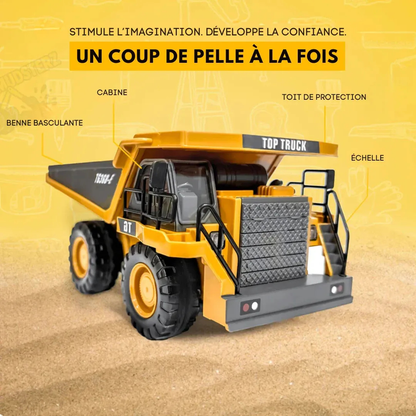 Engin de chantier télécommandé réaliste
