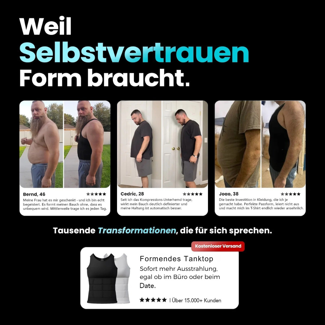 Figurformendes Tanktop für Männer